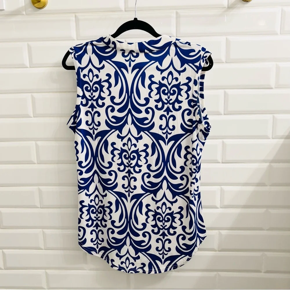 Halife Women’s Patterned Sleeveless Top - Picture 2 of 5